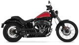 Vance & Hines Hi-Output Grenades 2-into-2 Black For Softail