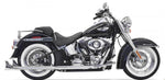 Bassani Fishtail True Dual Exhaust System Without Baffles 33"