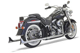 Bassani Fishtail True Dual Exhaust System Without Baffles 33"