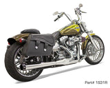 Bassani Chrome Long 2-1 Road Rage Exhaust System For Softail