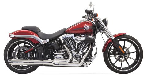 Bassani Chrome Long 2-1 Road Rage Exhaust System For Softail