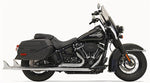 Bassani Fishtail True Dual Exhaust Without Baffle 33" For Softail