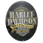 Harley-Davidson® Authentic Oval B&S Tin Sign