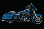 Chrusher Maverick 4" Slip-on Black Mufflers For Touring Models