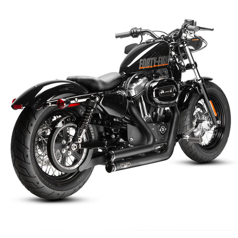 Arlen Ness MagnaFlow Lowdown 2-2 Black For Sportster