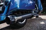 Chrusher Maverick 4" Slip-on Black Mufflers For Touring Models