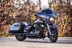 Chrusher Maverick 4" Slip-on Black Mufflers For Touring Models