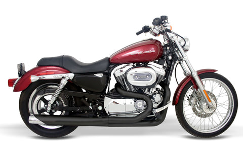 Samson Caliber 2 into 1 Black Exhaust For Softail Models