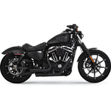 Vance & Hines Mini Grenades 2-into-2 Exhaust System Black For Sportster