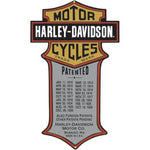 Harley-Davidson® Patented Tin Sign