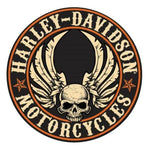 Harley-Davidson® Embossed Skull Tin Sign