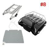 Motorcycle 5.5" Razor Tour Pack Trunk For Harley Touring 2014-2021