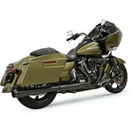 Bassani 4" Quick Change Slip-On Black Mufflers For Touring Models