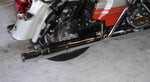 Thunder Header Slip-on Mufflers Black For Touring Models