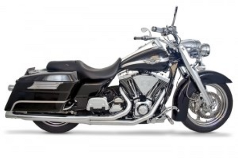 Samson 2 into 1 Chrome Exhaust For Touring Models