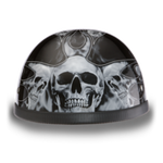 Daytona Eagle - Skull Flames Silver